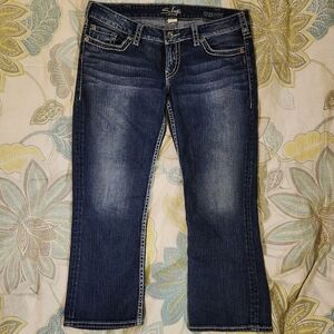 Silver "Suki" Capri! W-31/L-27! :) Excellent Condition!! :)